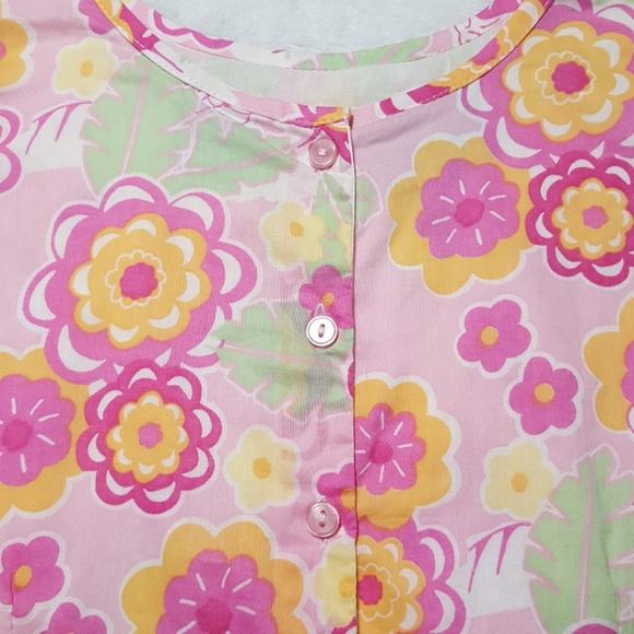 Rugged Bear two-piece cotton floral tiger sleeveless blouse gathered skirt set - Picture 7 of 8